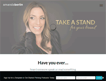 Tablet Screenshot of amandaberlin.com